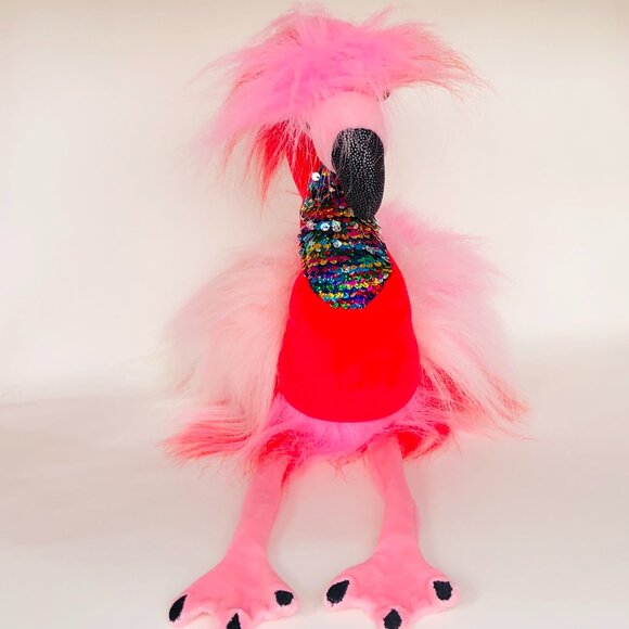 New w/Tag Douglas Plush Flamingo Phyllis Rainbow Fuzzle Stuffed Animal - Picture 9 of 16